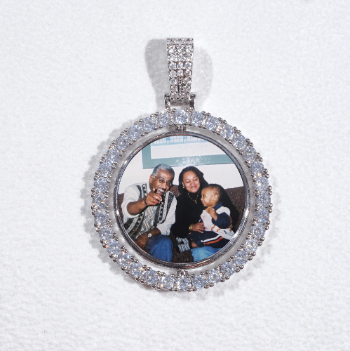 3D Spinning 2-Faced Custom Picture Pendant