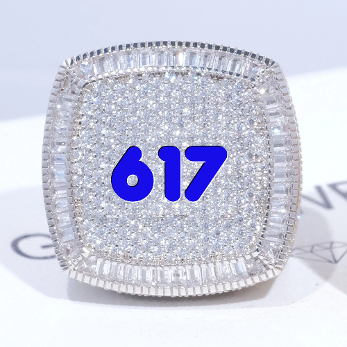 CUSTOM LETTER 3D ICED RING