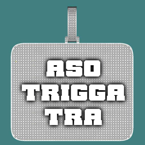 CUSTOM LETTER NECKLACE 3D BIG SQUARE