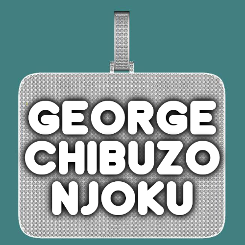 CUSTOM LETTER NECKLACE 3D BIG SQUARE