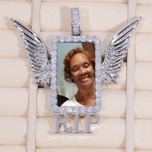 RIP WING 3D CUSTOM PICTURE PENDANT