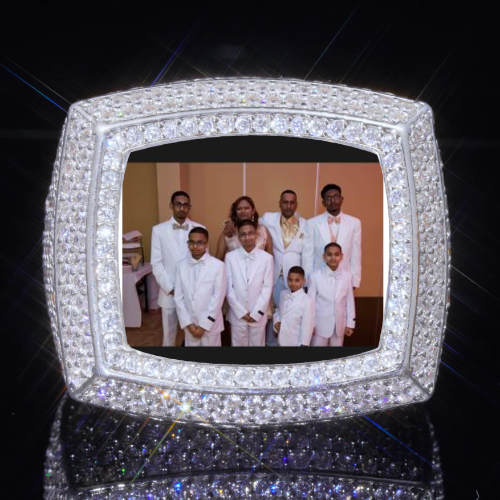 3D CUSTOM PICTURE ICED RING