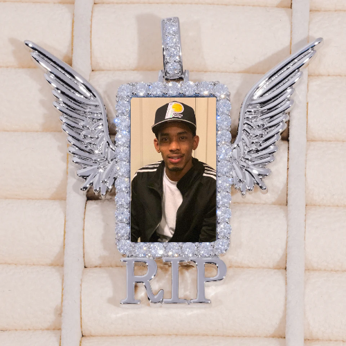 RIP WING 3D CUSTOM PICTURE PENDANT