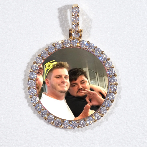 3D CIRCLE CUSTOM PICTURE PENDANT SMALL SIZE
