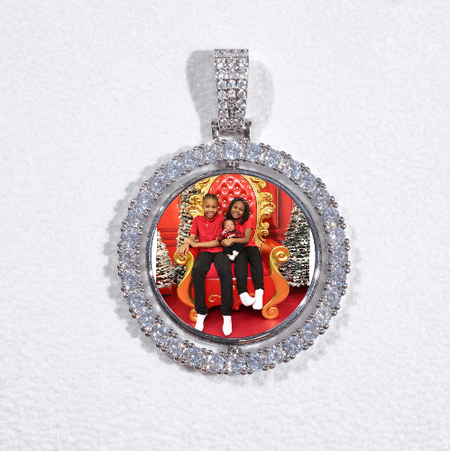 3D Spinning 2-Faced Custom Picture Pendant