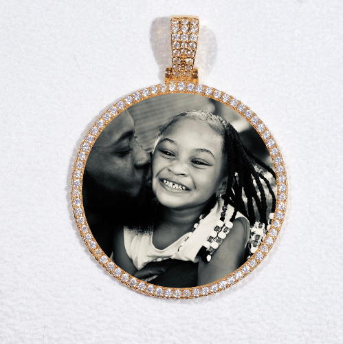 MEDIUM 3D CIRCLE CUSTOM PICTURE PENDANT
