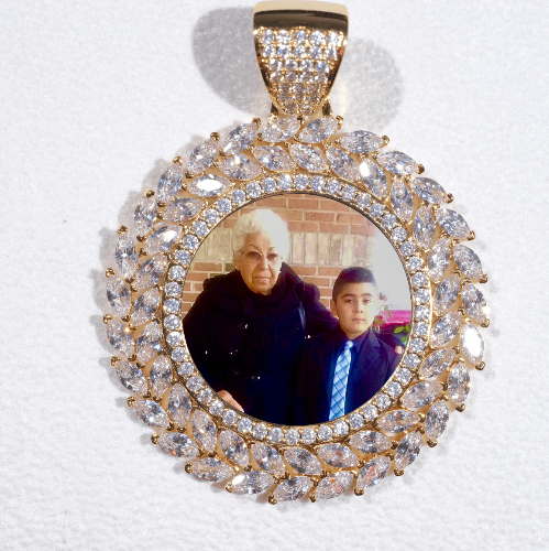 Large 3D Wheat Ear Custom Picture Pendant