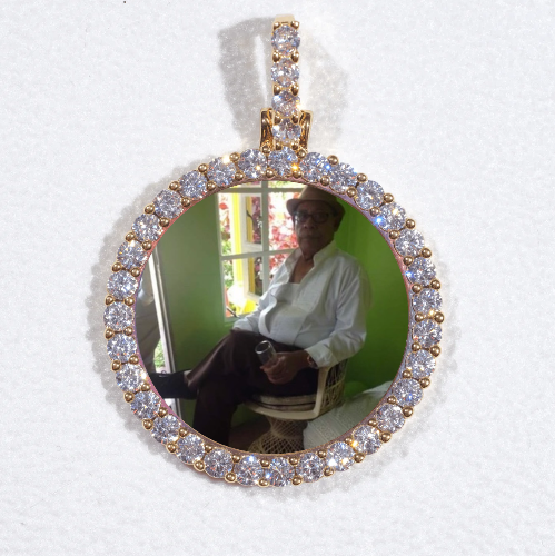 3D CIRCLE CUSTOM PICTURE PENDANT SMALL SIZE