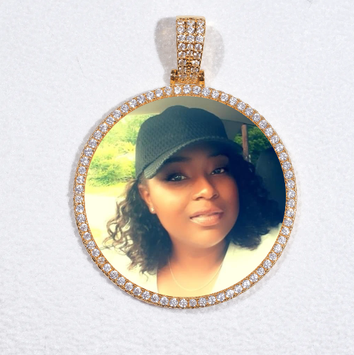 MEDIUM 3D CIRCLE CUSTOM PICTURE PENDANT