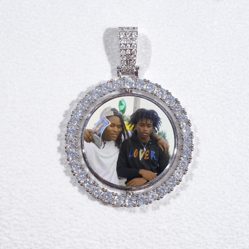 3D Spinning 2-Faced Custom Picture Pendant