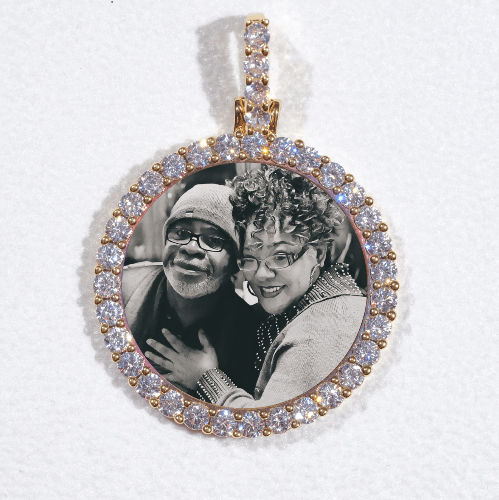 3D CIRCLE CUSTOM PICTURE PENDANT SMALL SIZE