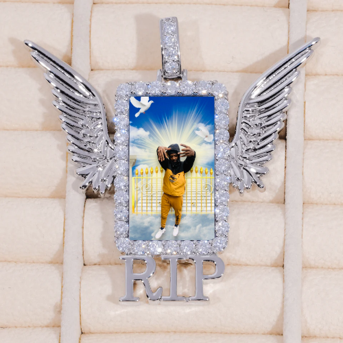 RIP WING 3D CUSTOM PICTURE PENDANT