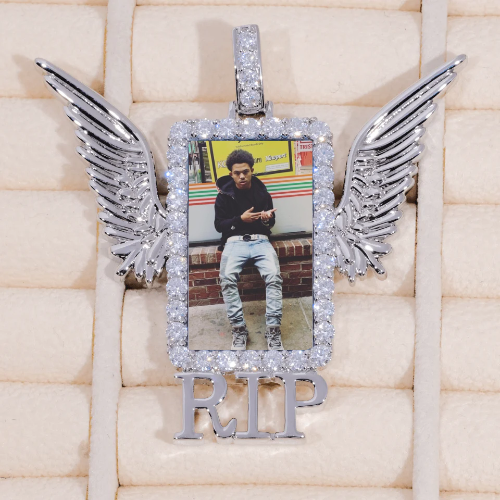 RIP WING 3D CUSTOM PICTURE PENDANT