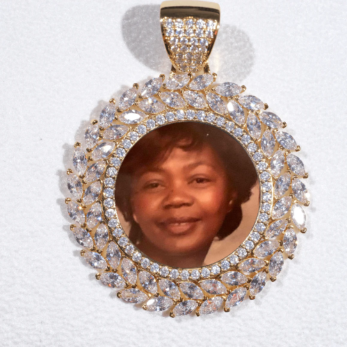 Large 3D Wheat Ear Custom Picture Pendant