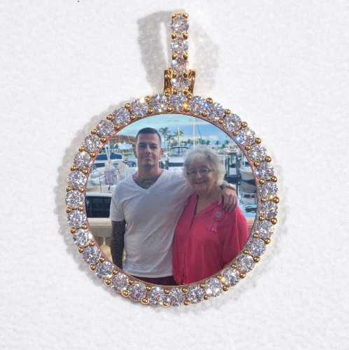 3D CIRCLE CUSTOM PICTURE PENDANT SMALL SIZE