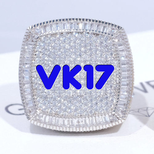 CUSTOM LETTER 3D ICED RING