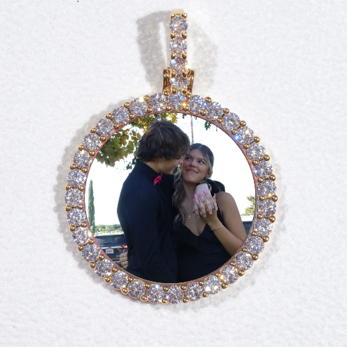 3D CIRCLE CUSTOM PICTURE PENDANT SMALL SIZE