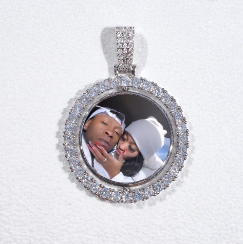 3D Spinning 2-Faced Custom Picture Pendant