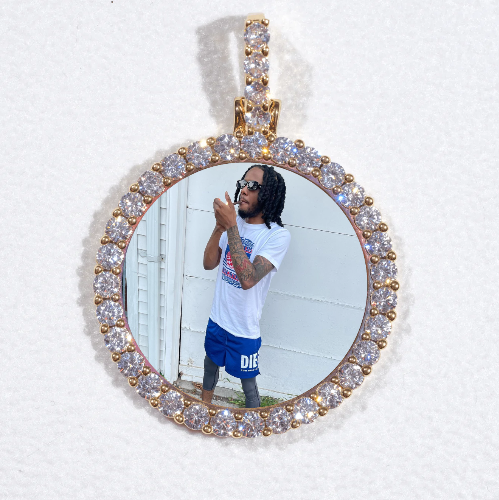 3D CIRCLE CUSTOM PICTURE PENDANT SMALL SIZE