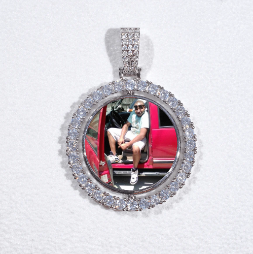 3D Spinning 2-Faced Custom Picture Pendant