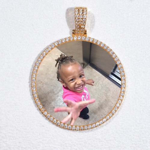 MEDIUM 3D CIRCLE CUSTOM PICTURE PENDANT
