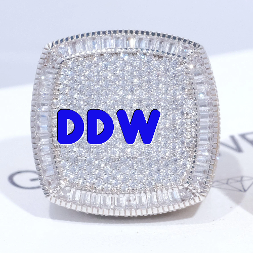 CUSTOM LETTER 3D ICED RING