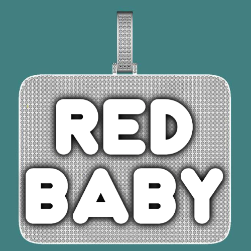 CUSTOM LETTER NECKLACE 3D BIG SQUARE