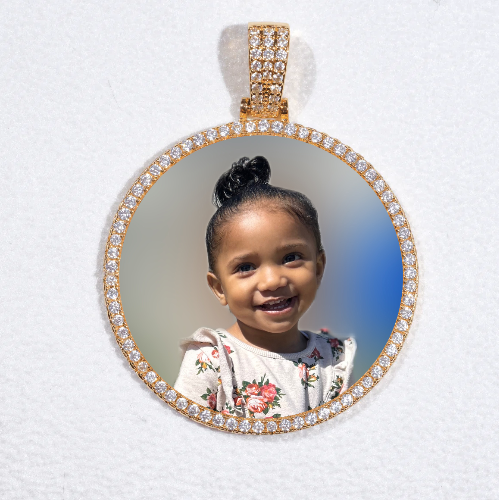 MEDIUM 3D CIRCLE CUSTOM PICTURE PENDANT