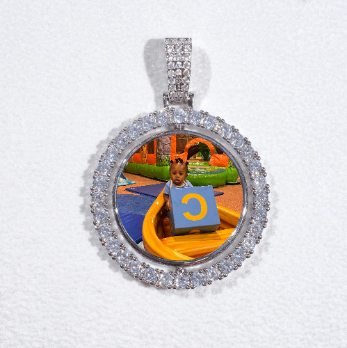 3D Spinning 2-Faced Custom Picture Pendant