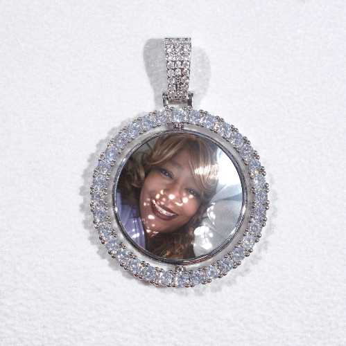 3D Spinning 2-Faced Custom Picture Pendant