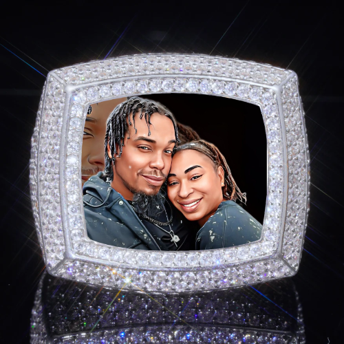 3D CUSTOM PICTURE ICED RING