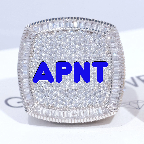 CUSTOM LETTER 3D ICED RING
