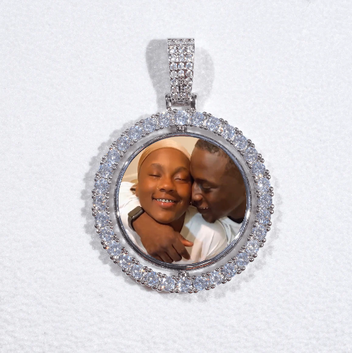 3D Spinning 2-Faced Custom Picture Pendant