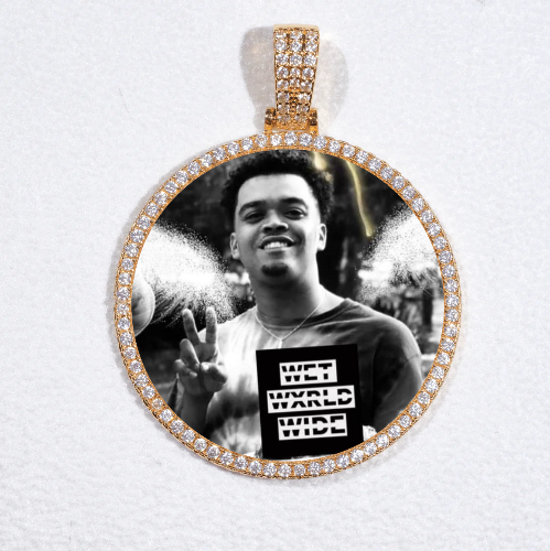 MEDIUM 3D CIRCLE CUSTOM PICTURE PENDANT