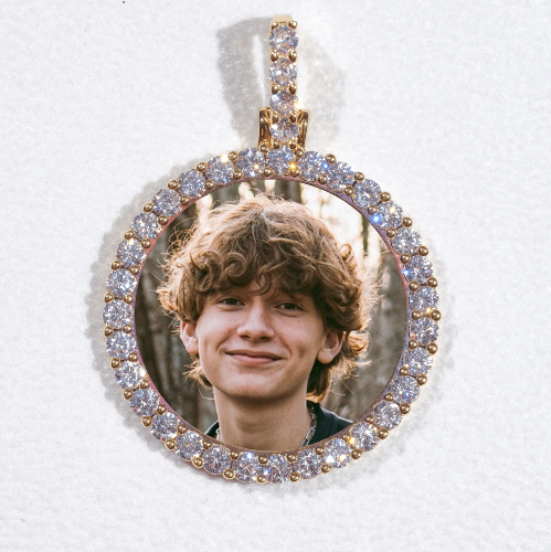 3D CIRCLE CUSTOM PICTURE PENDANT SMALL SIZE