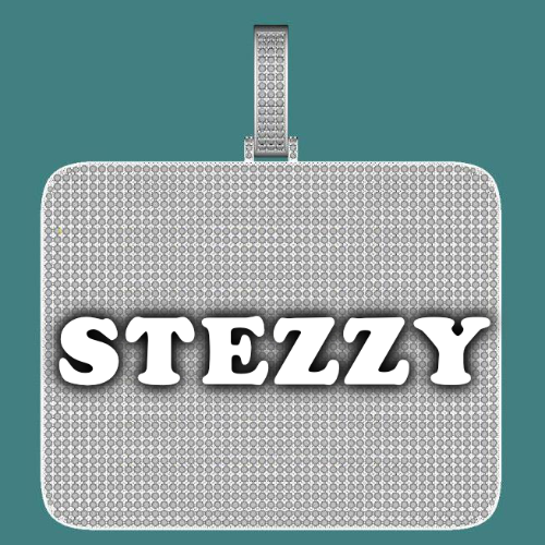 CUSTOM LETTER NECKLACE 3D BIG SQUARE