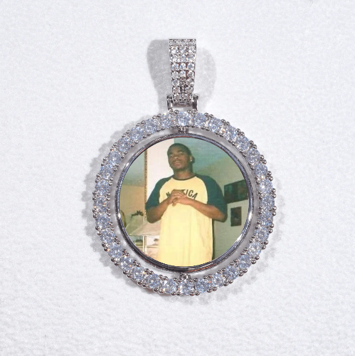 3D Spinning 2-Faced Custom Picture Pendant