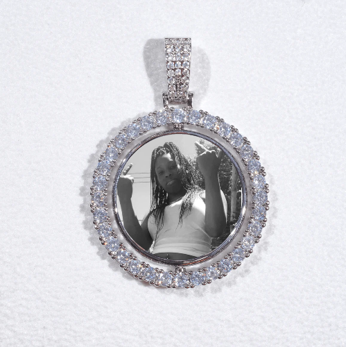 3D Spinning 2-Faced Custom Picture Pendant