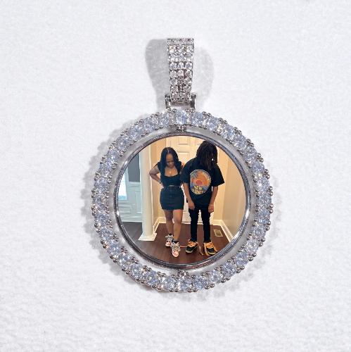 3D Spinning 2-Faced Custom Picture Pendant