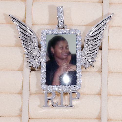 RIP WING 3D CUSTOM PICTURE PENDANT
