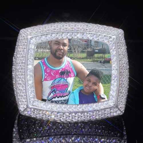 3D CUSTOM PICTURE ICED RING