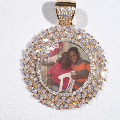 Large 3D Wheat Ear Custom Picture Pendant