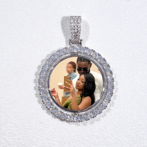 3D Spinning 2-Faced Custom Picture Pendant