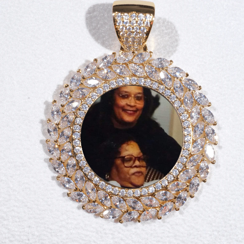 Large 3D Wheat Ear Custom Picture Pendant