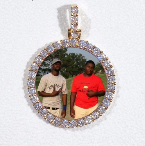 3D CIRCLE CUSTOM PICTURE PENDANT SMALL SIZE