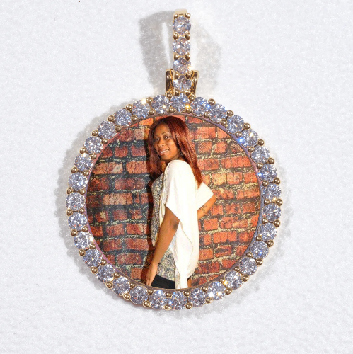 3D CIRCLE CUSTOM PICTURE PENDANT SMALL SIZE