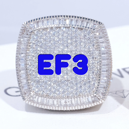 CUSTOM LETTER 3D ICED RING