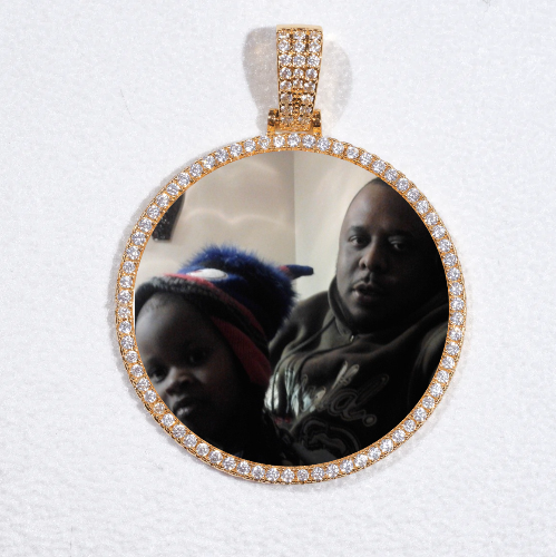 MEDIUM 3D CIRCLE CUSTOM PICTURE PENDANT