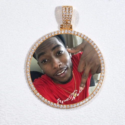 MEDIUM 3D CIRCLE CUSTOM PICTURE PENDANT