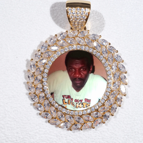 Large 3D Wheat Ear Custom Picture Pendant